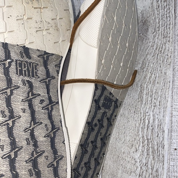 Frye Ludlow men’s canvas shoes in grey color size 7 1/2 - Picture 7 of 12